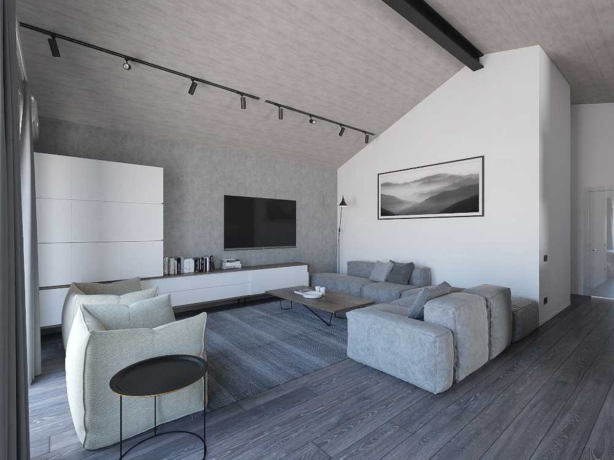 Interior design of a residential building in Yalta