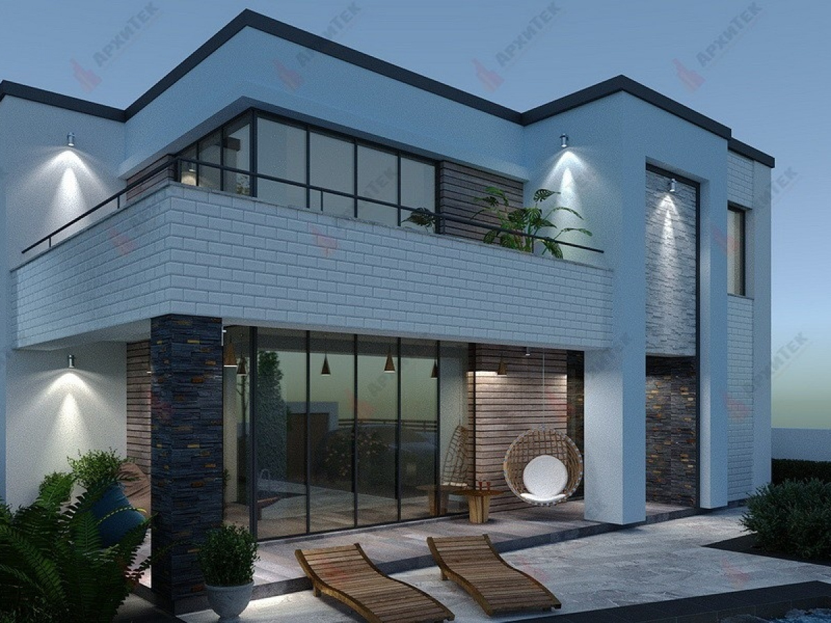 Project of a house on 190 m2