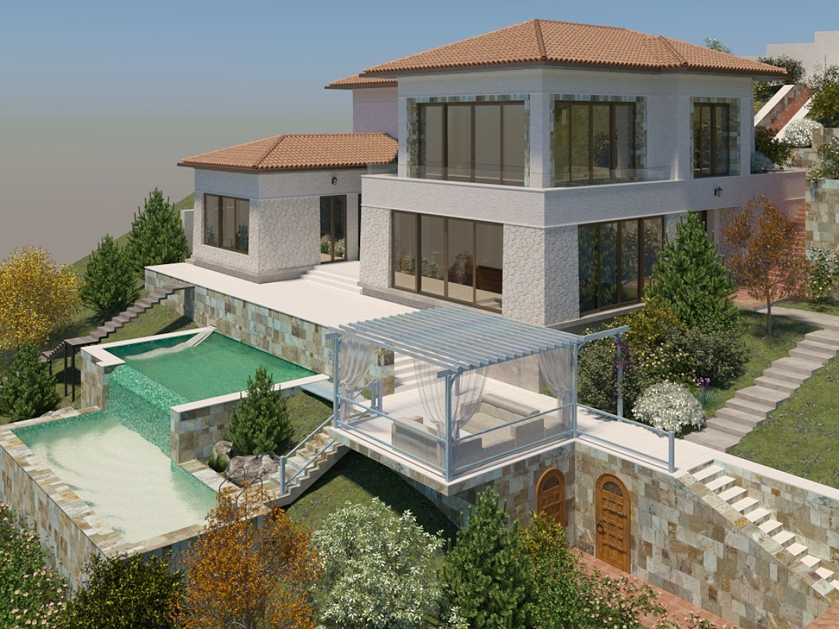 The project of a residential house on 520 m2