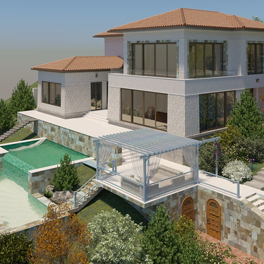 The project of a residential house on 520 m2